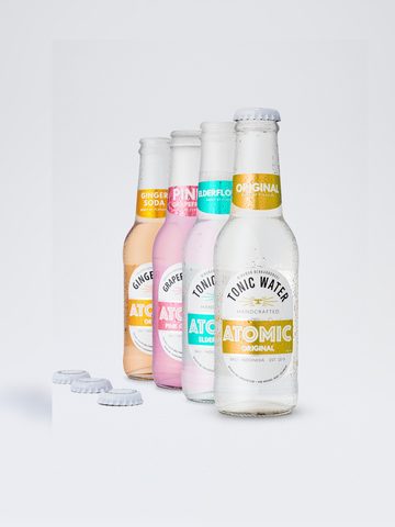 The Atomic range of tonics and sodas